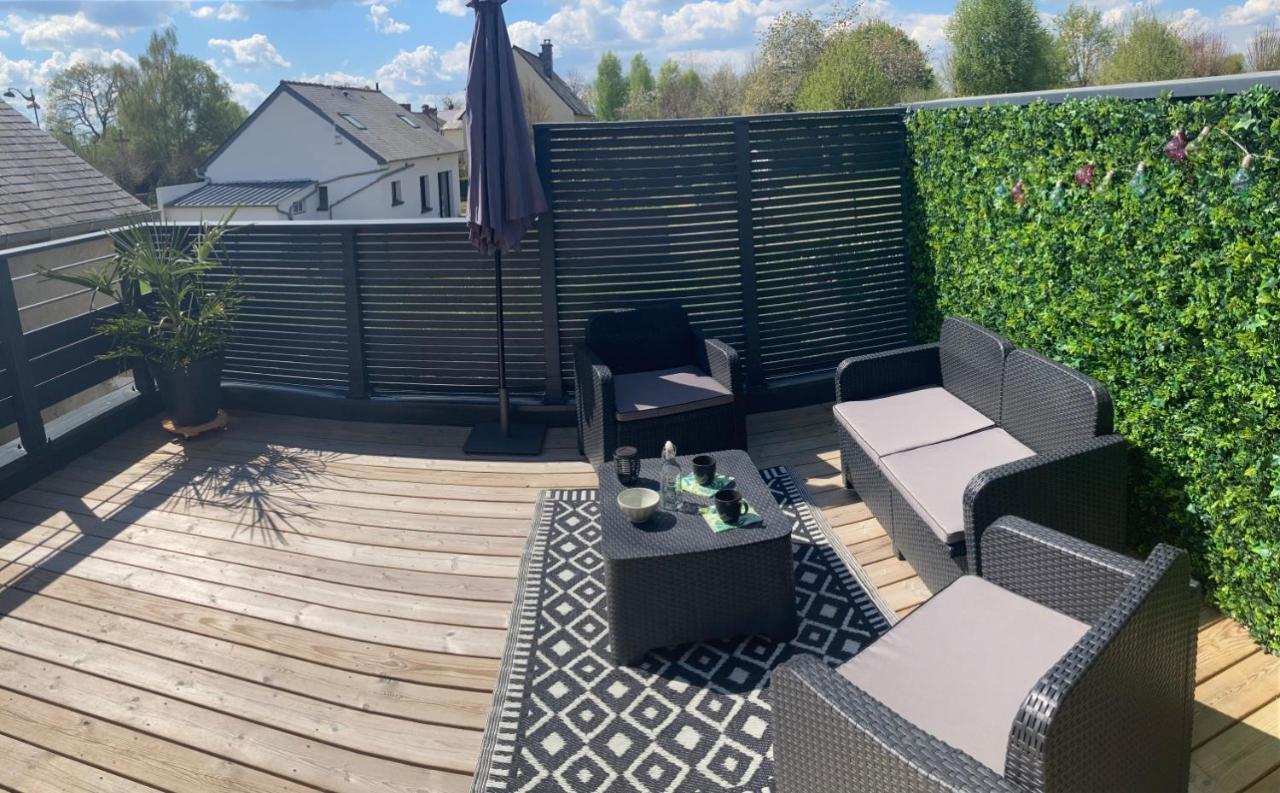 Gite La Terrasse Du 37 Breteil Bagian luar foto