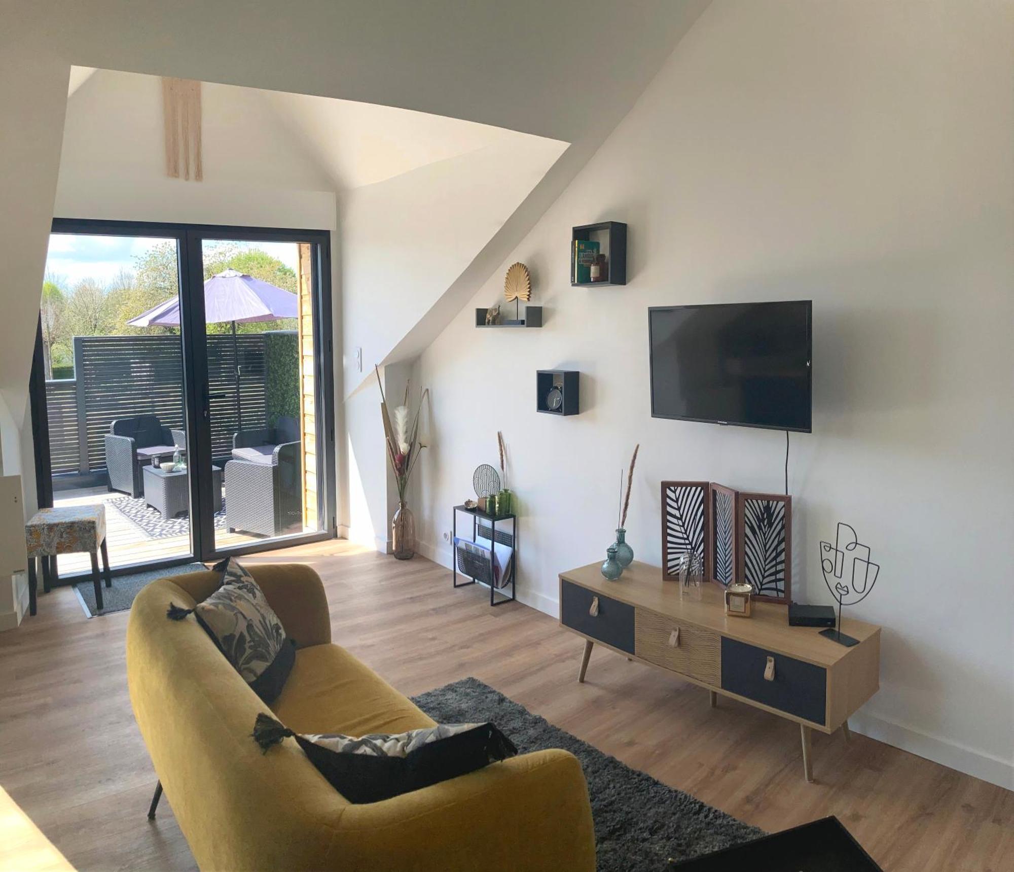 Gite La Terrasse Du 37 Breteil Bagian luar foto